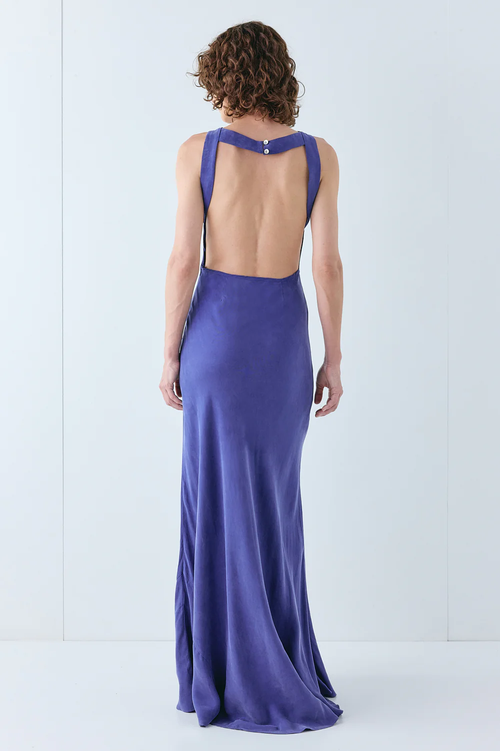 Audrey Maxi Dress Blue - Image 2