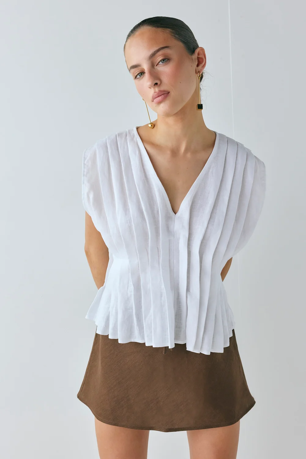 Blanca Linen Top White - Image 2