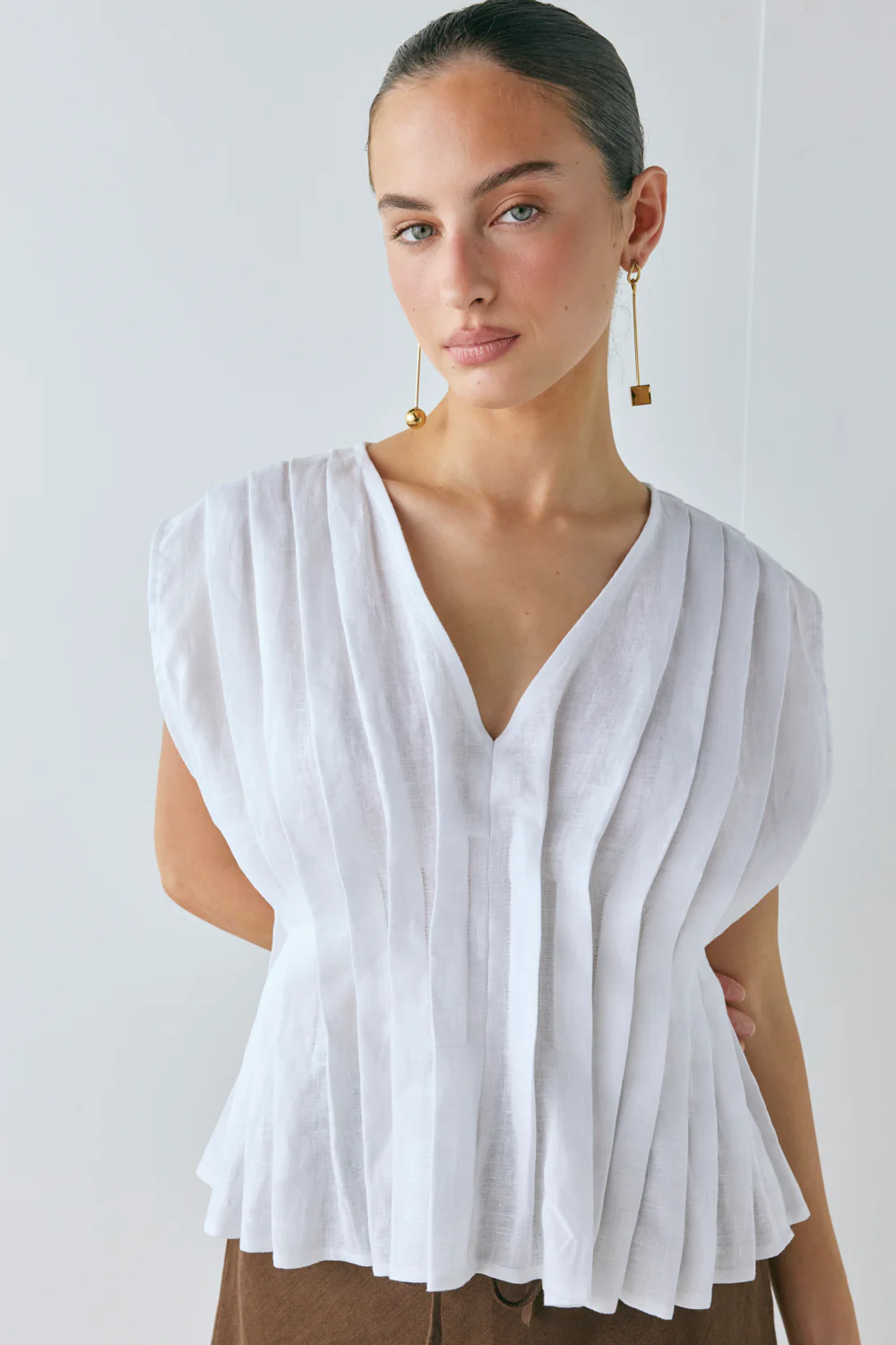 Blanca Linen Top White - Image 5