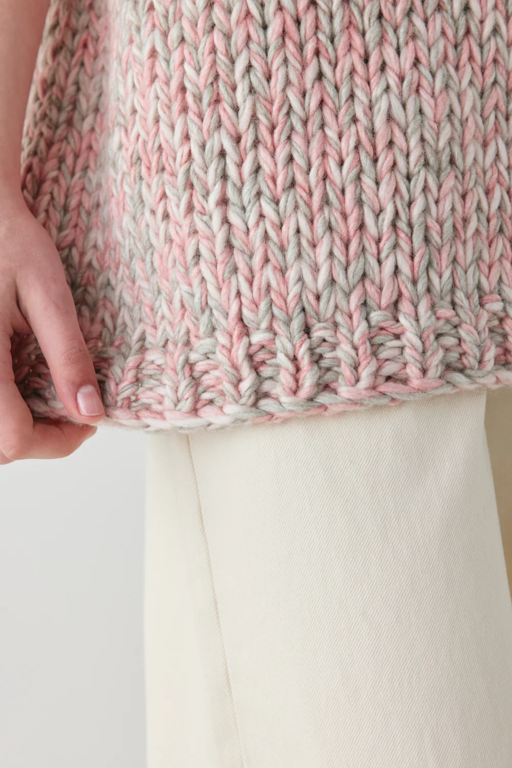 Bobbie Knit Tunic Vest Pink Marle - Image 5
