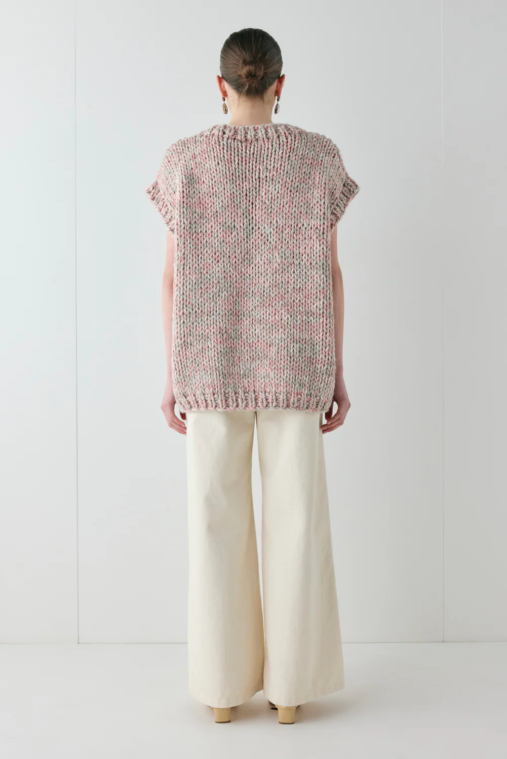 Bobbie Knit Tunic Vest Pink Marle - Image 6