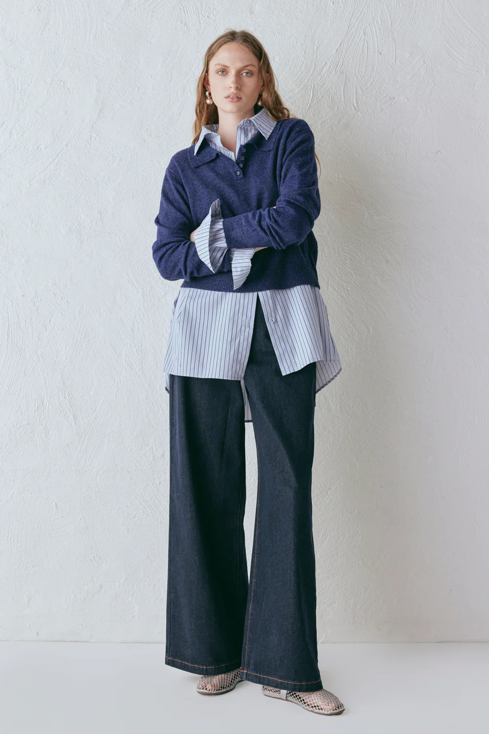 Bronte Knit Jumper Navy Marle - Image 4