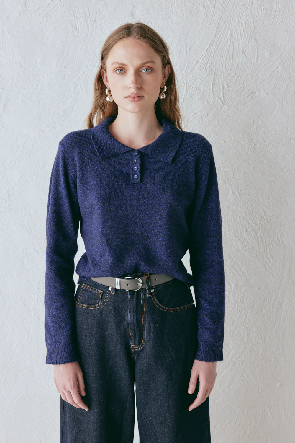 Bronte Knit Jumper Navy Marle - Image 5