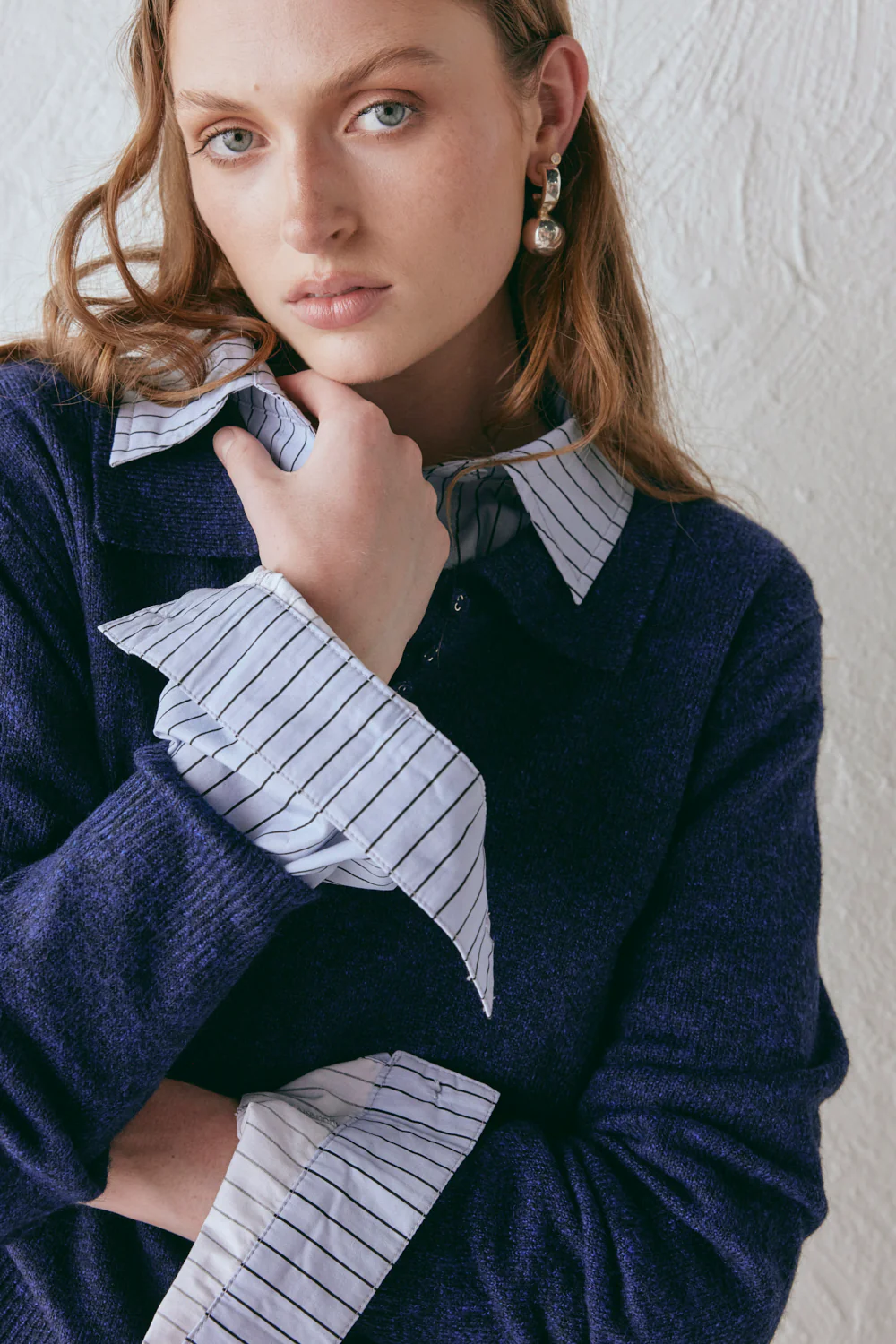 Bronte Knit Jumper Navy Marle - Image 6