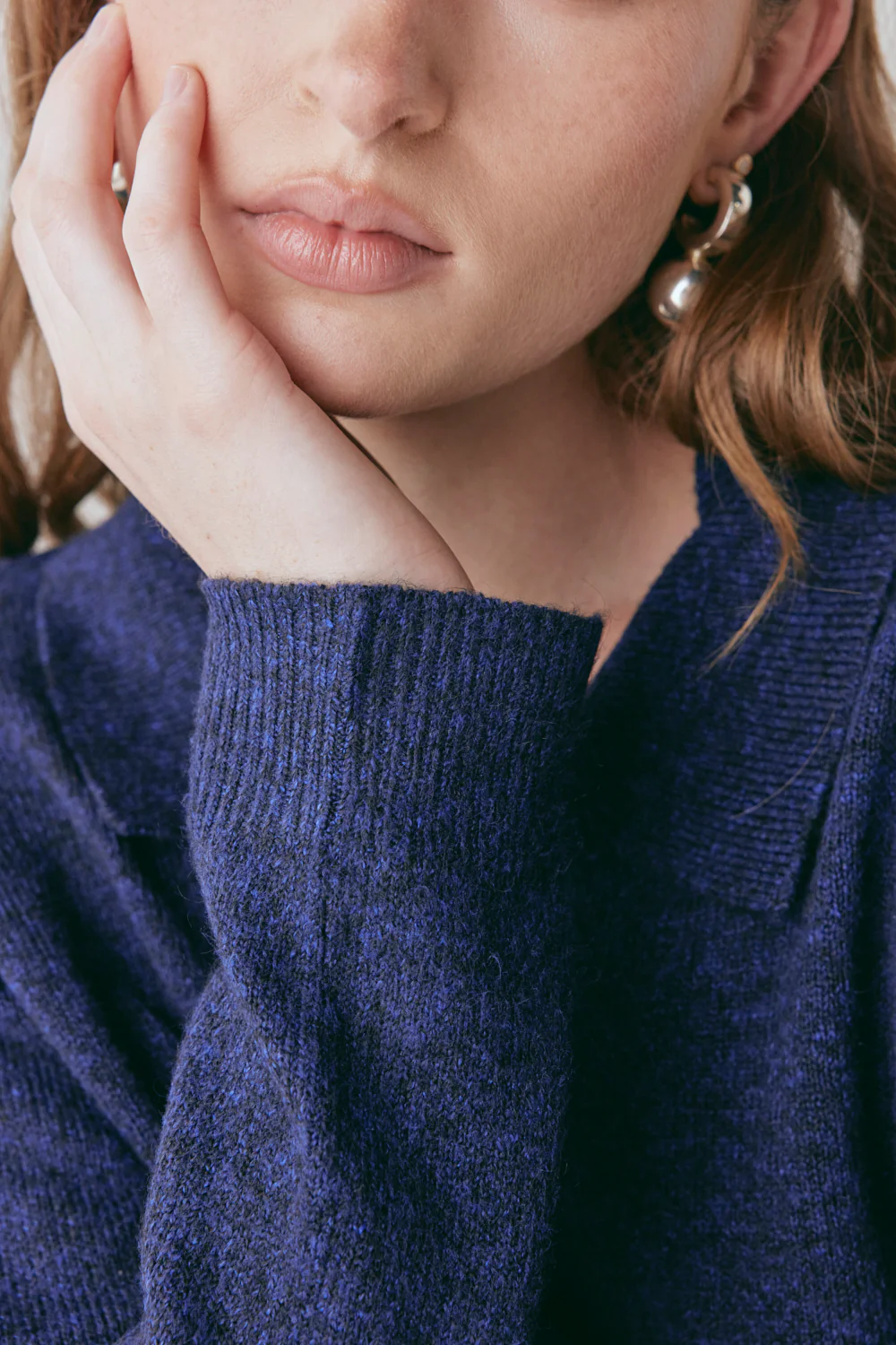 Bronte Knit Jumper Navy Marle - Image 7