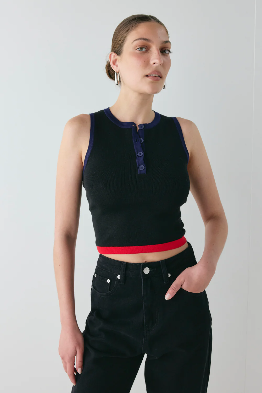 Brooklyn Knit Top Black