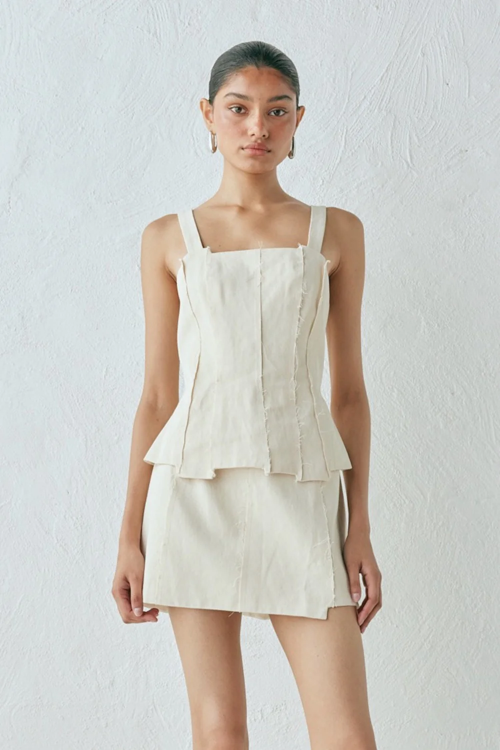 Callie Mini Skirt Oat - Image 4