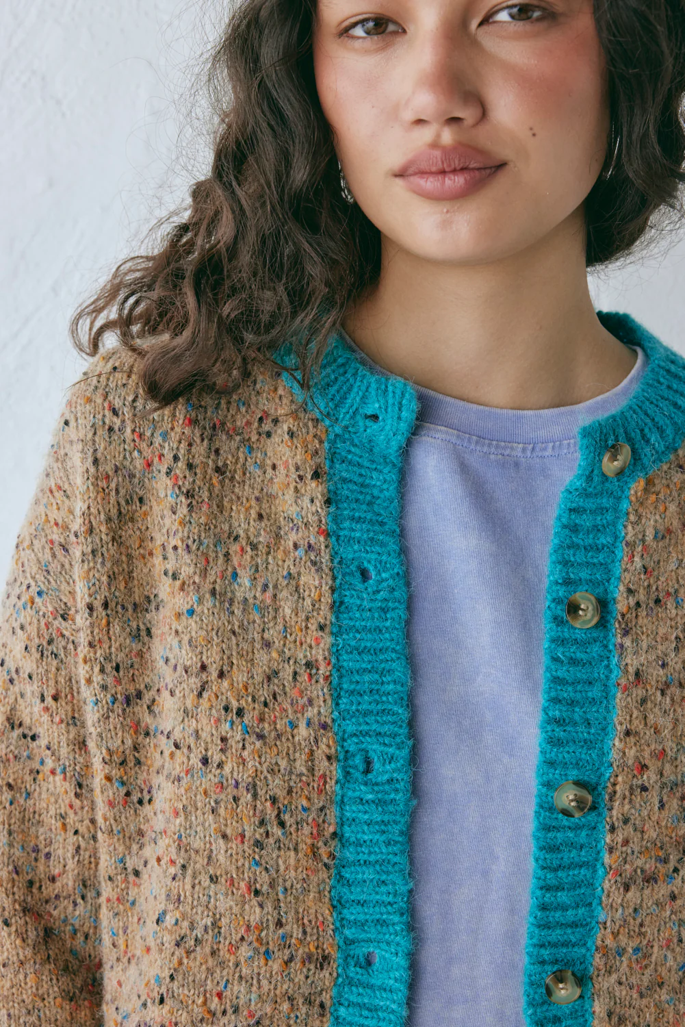 Camila Knit Cardigan Speckle - Image 3