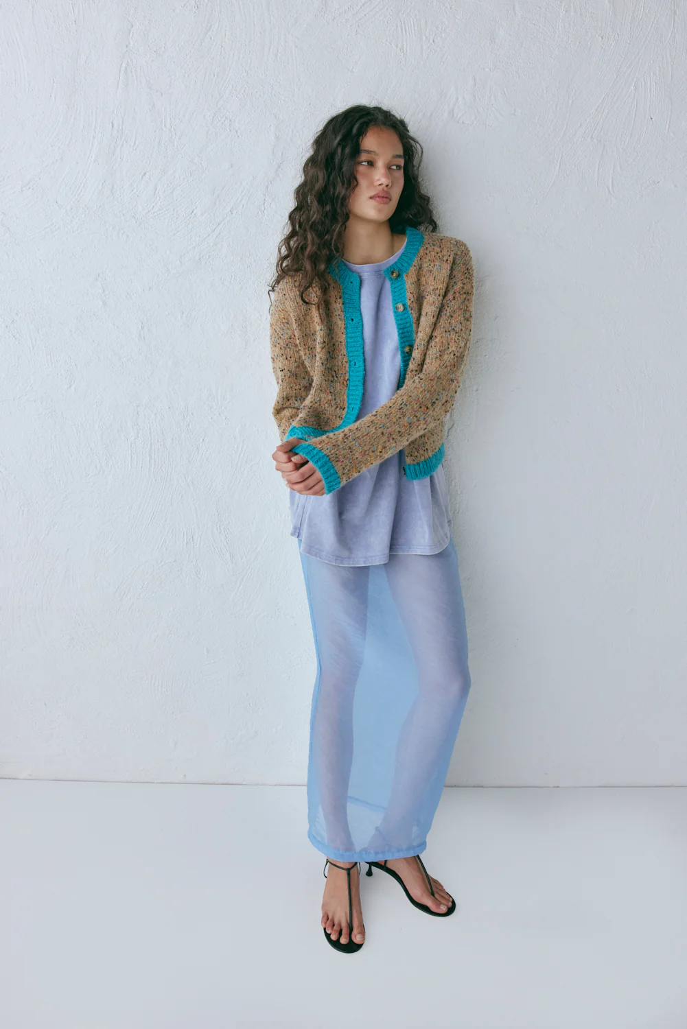 Camila Knit Cardigan Speckle - Image 5