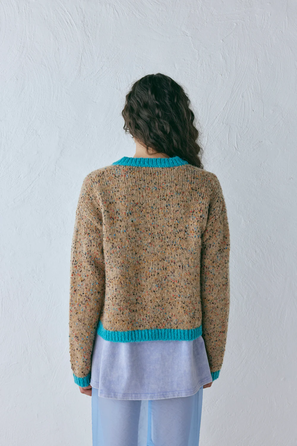 Camila Knit Cardigan Speckle - Image 8