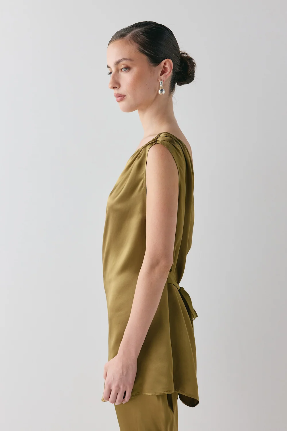 Camille Satin Tunic Top Copper - Image 4