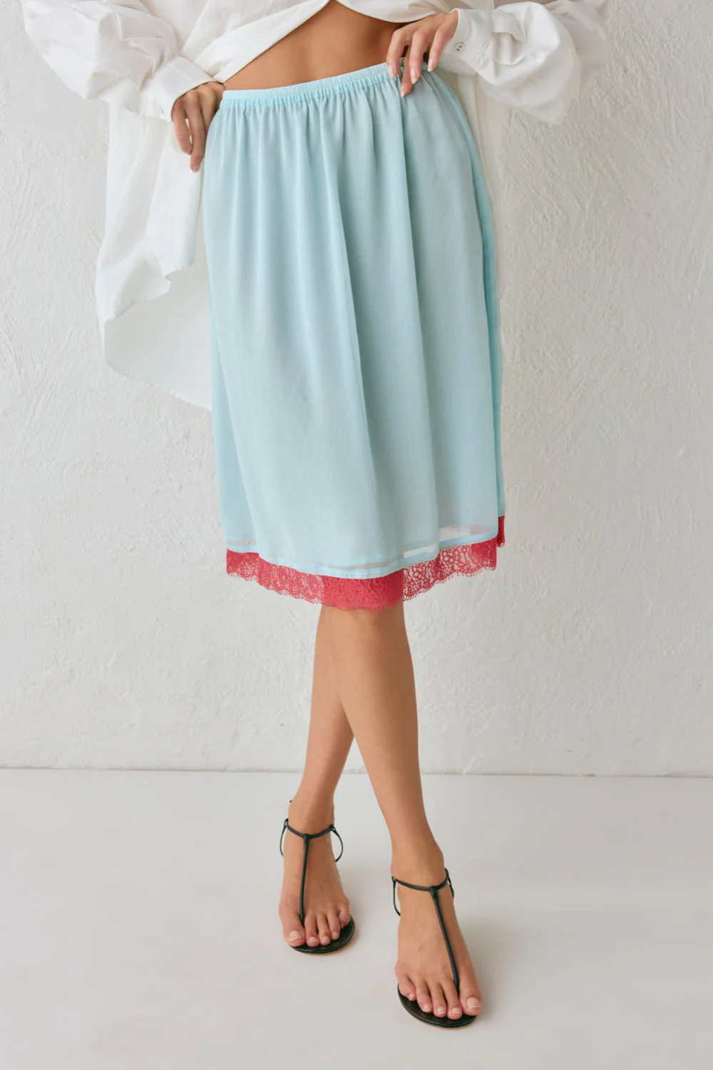 Carmen Midi Skirt Sky - Image 3