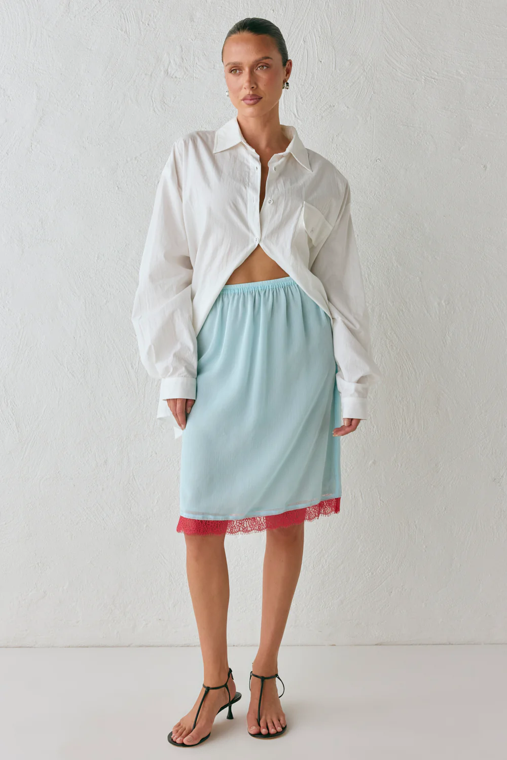 Carmen Midi Skirt Sky - Image 5