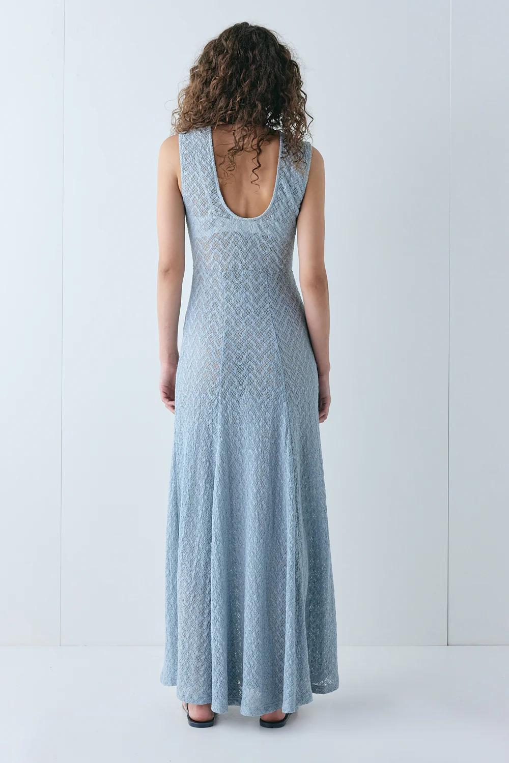 Caro Lace Maxi Dress Powder - Image 7