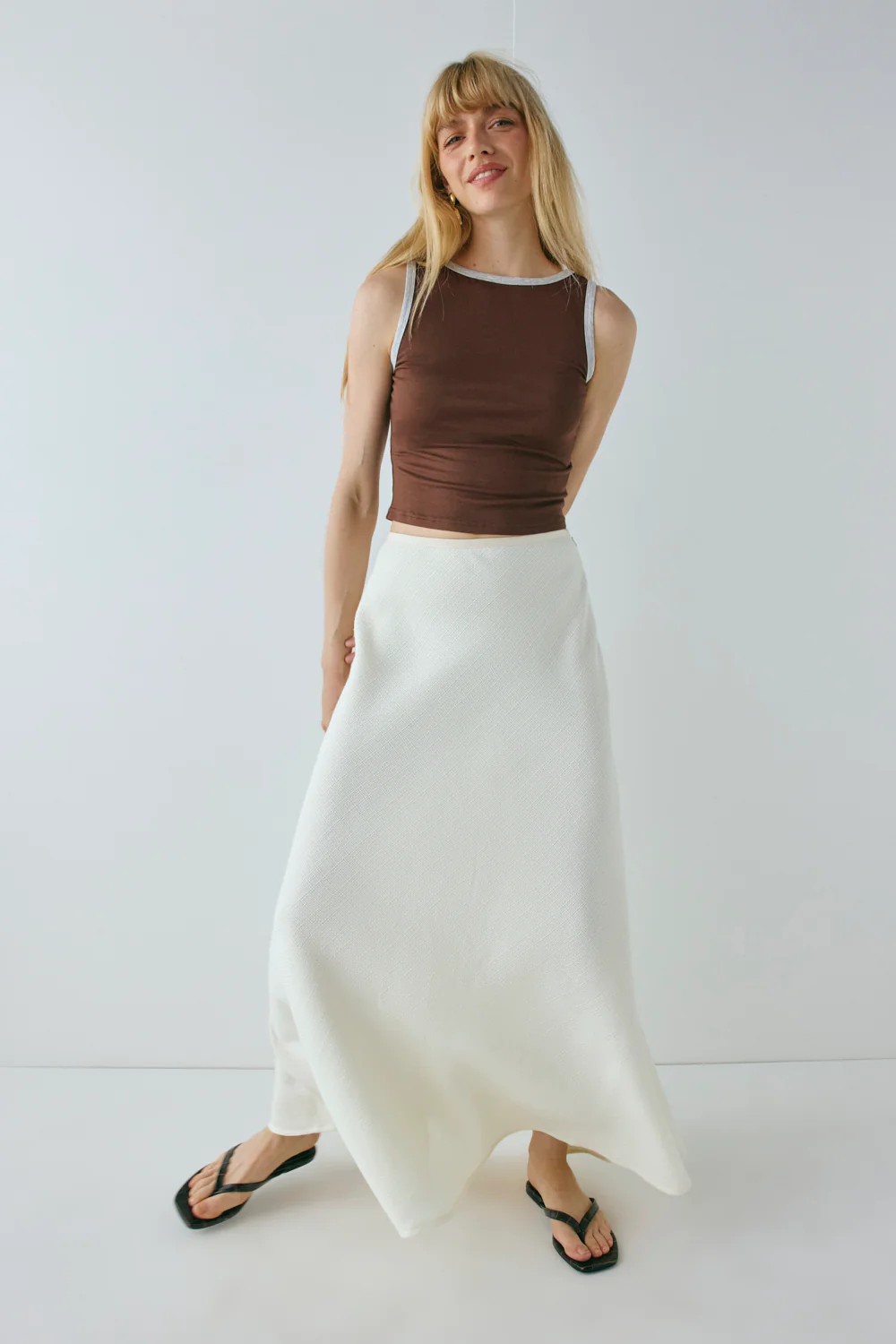 Cece Maxi Skirt Cream - Image 5