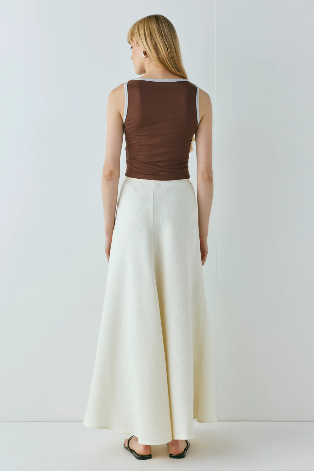 Cece Maxi Skirt Cream - Image 7
