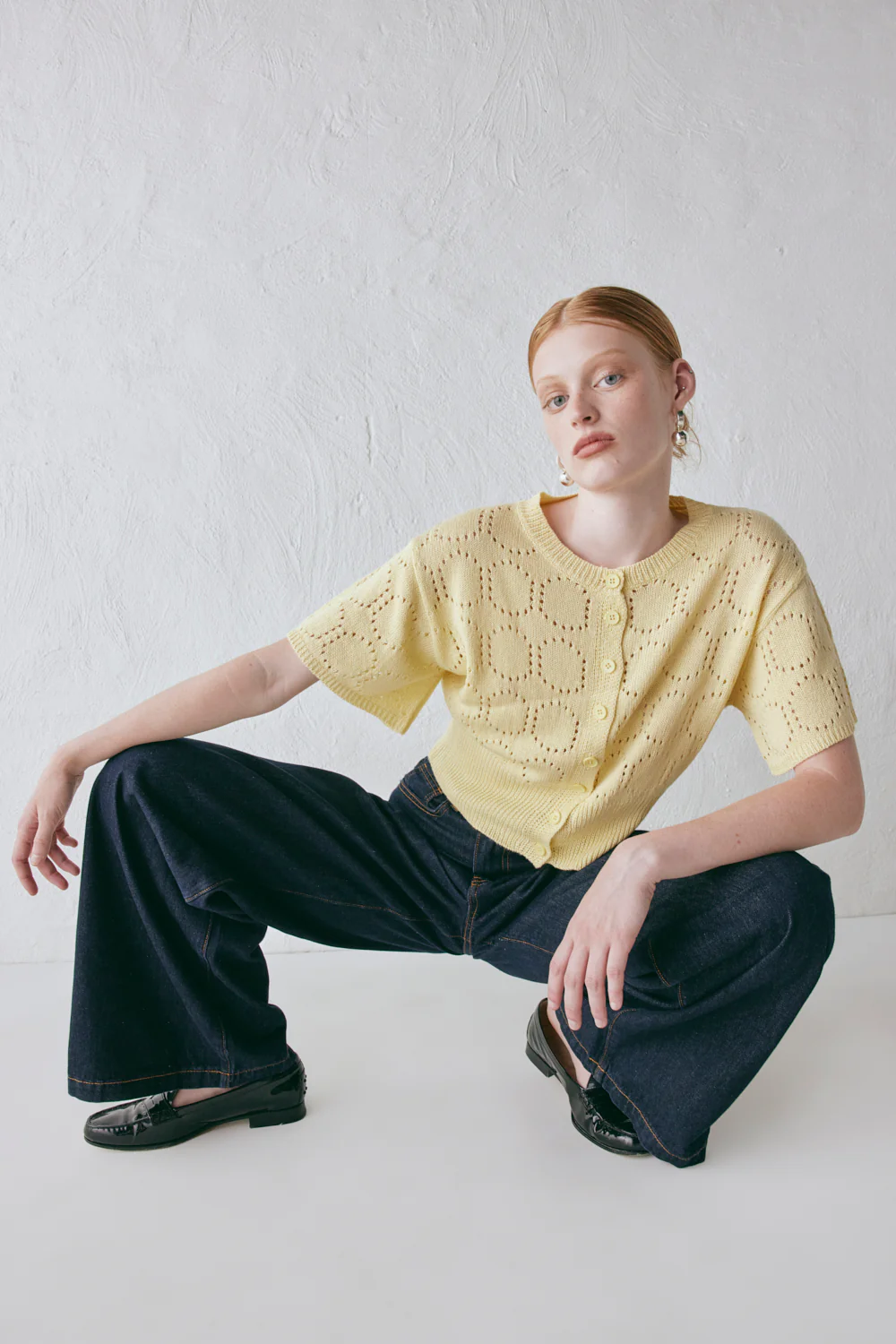 Charli Knit Cardigan Lemon - Image 2