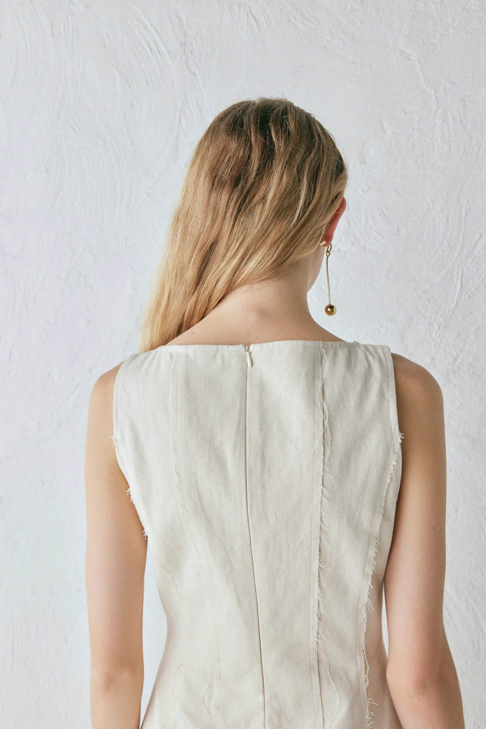 Chloe Mini Dress Oat - Image 7