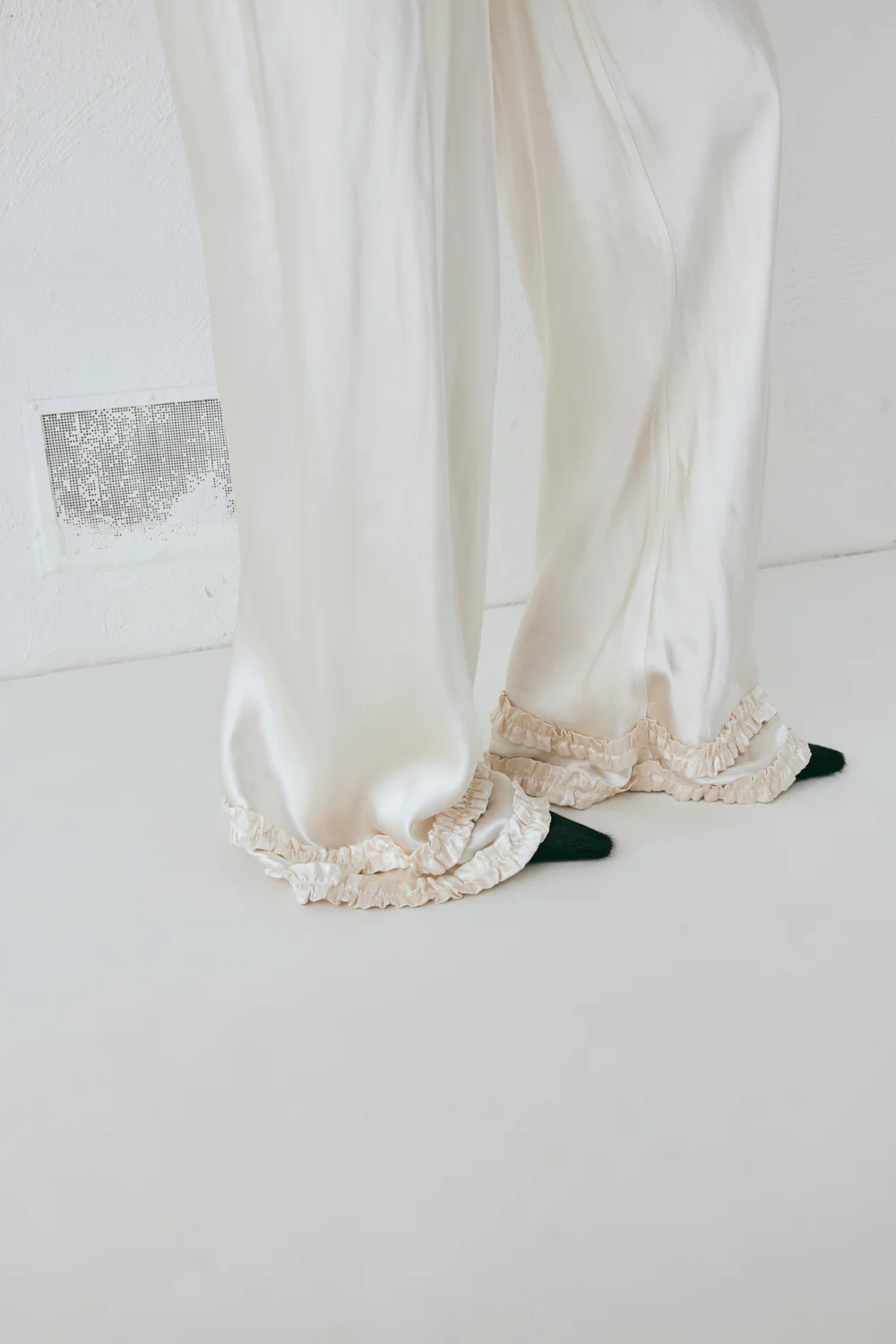 Citara Satin Pants White - Image 8