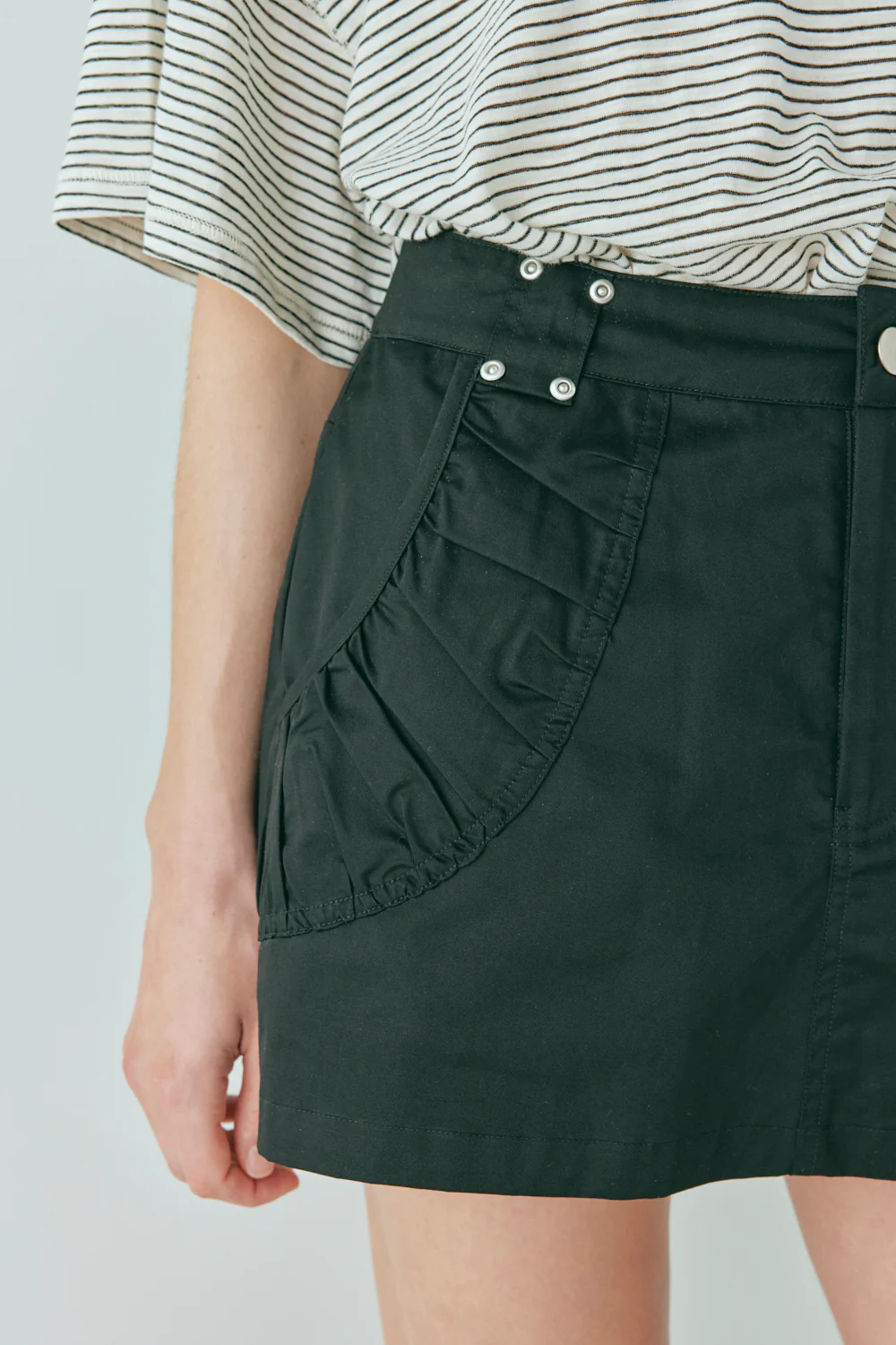 Cleo Mini Skirt Black - Image 3