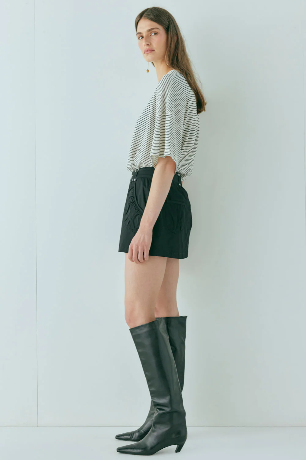 Cleo Mini Skirt Black - Image 4