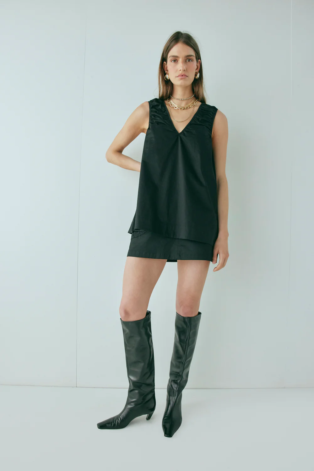 Cleo Mini Skirt Black - Image 6