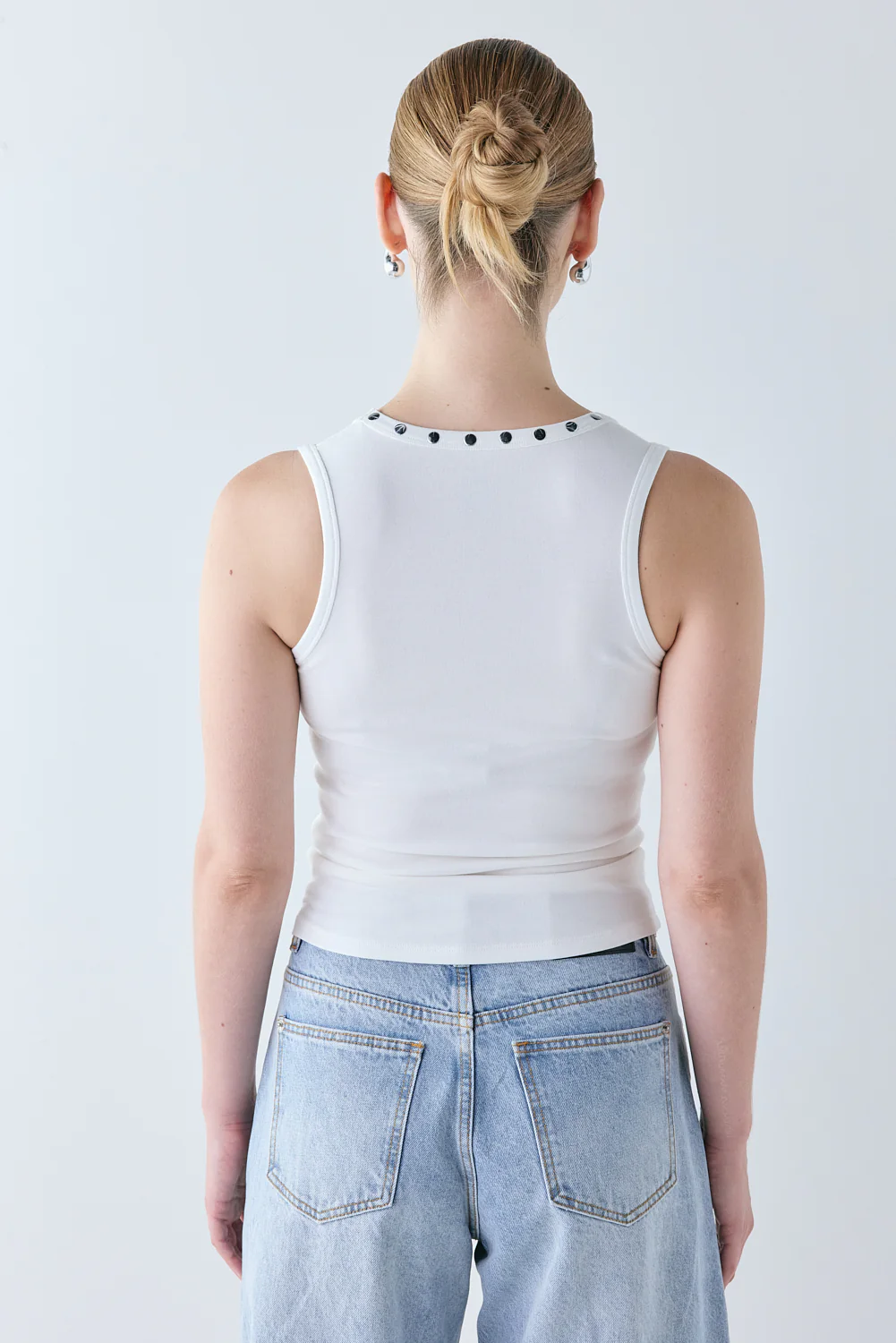 Cora Studded Tank White - Image 5