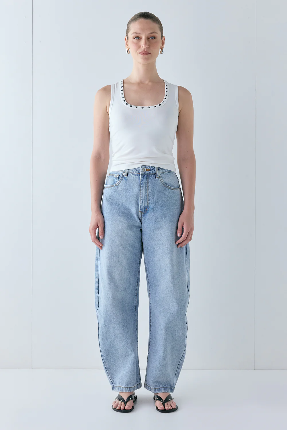 Cora Studded Tank White - Image 6