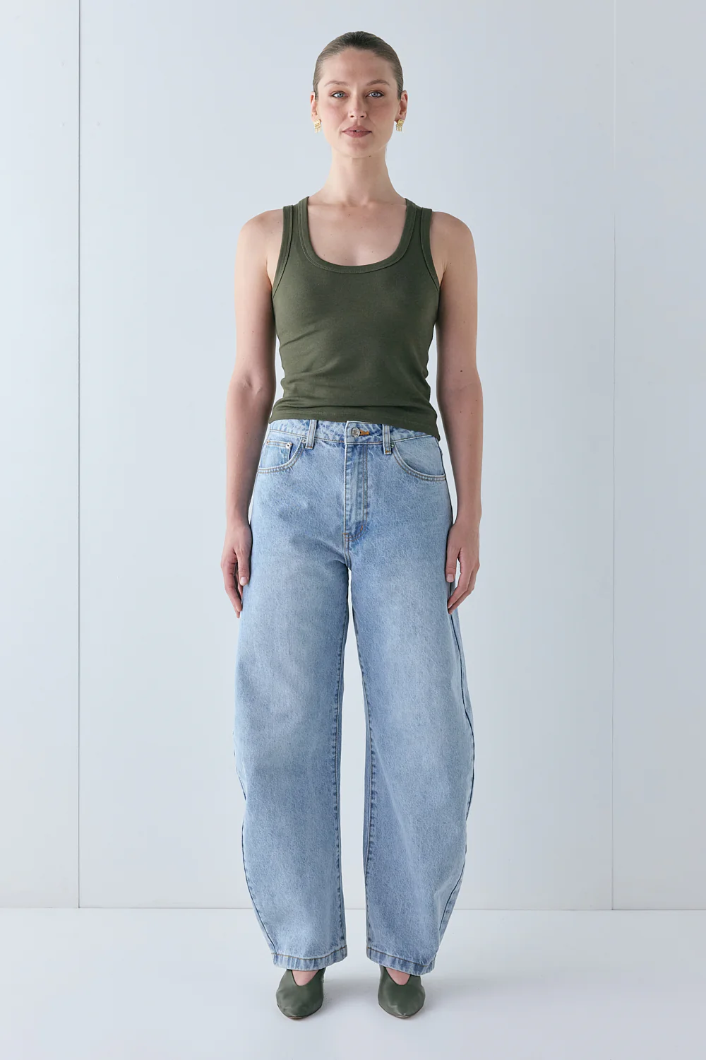 Cora Tank Khaki - Image 2