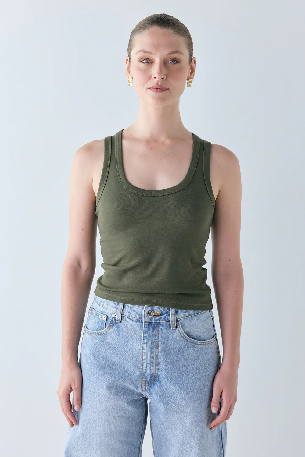 Cora Tank Khaki - Image 5