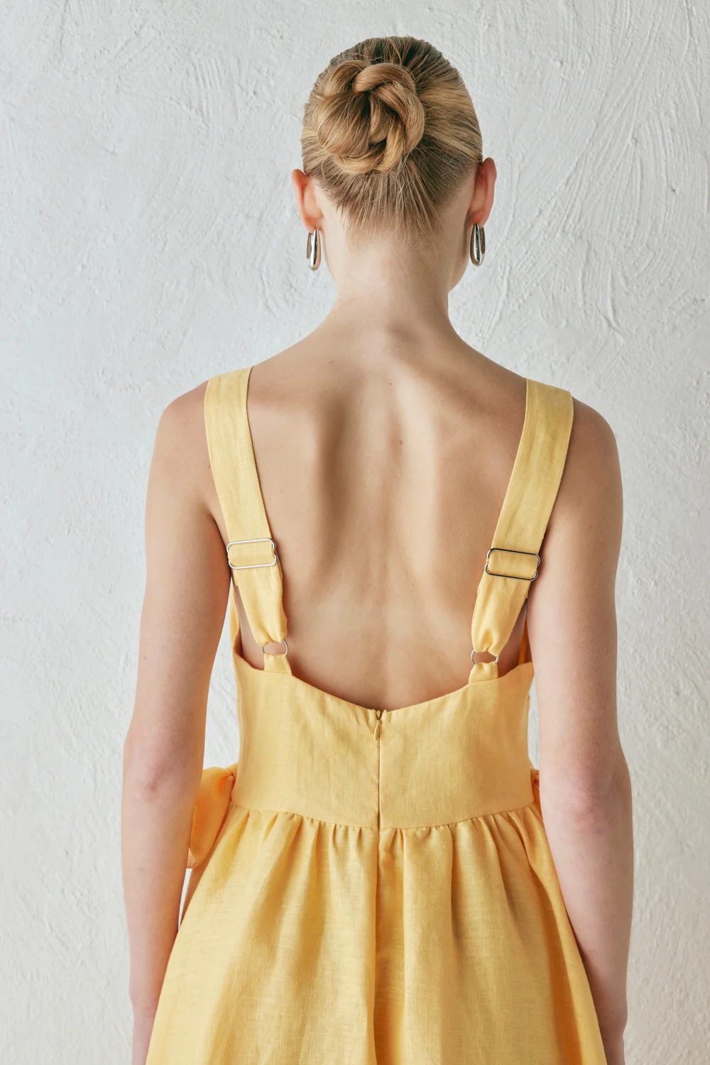 Daphne Linen Midi Dress Sun - Image 7