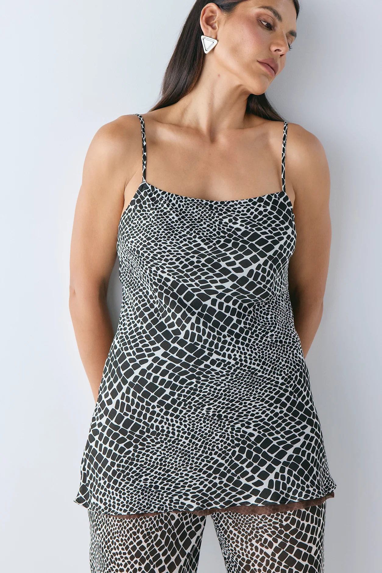 Delia Mini Dress Croc - Image 2
