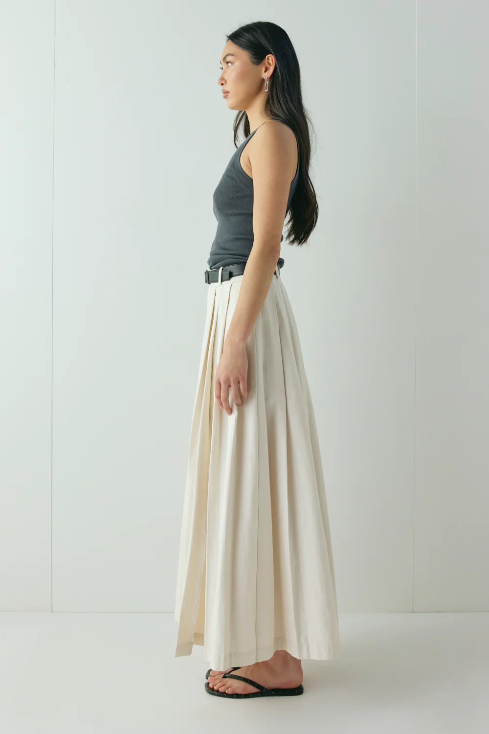 Delphi Maxi Skirt Cream - Image 6