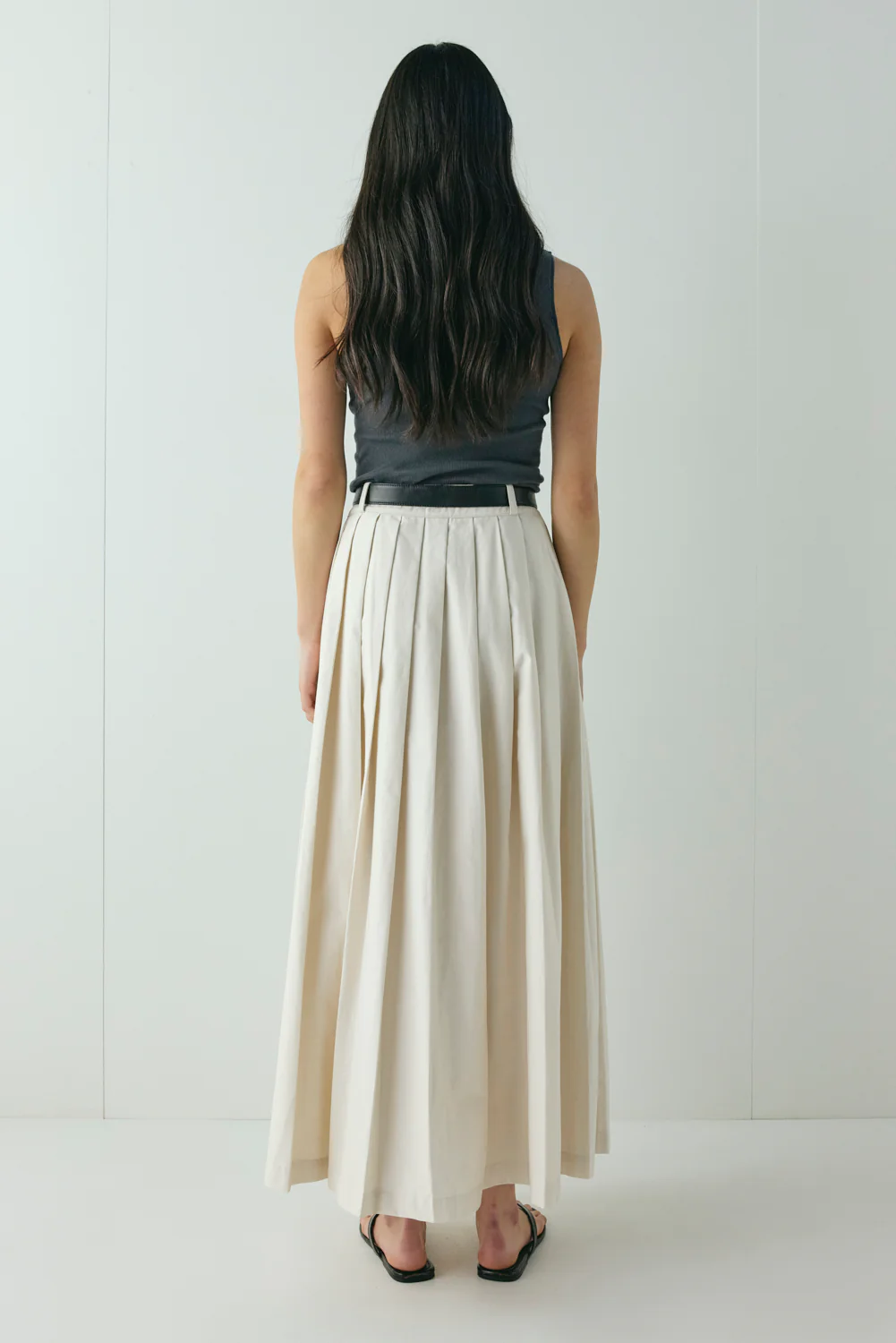 Delphi Maxi Skirt Cream - Image 7