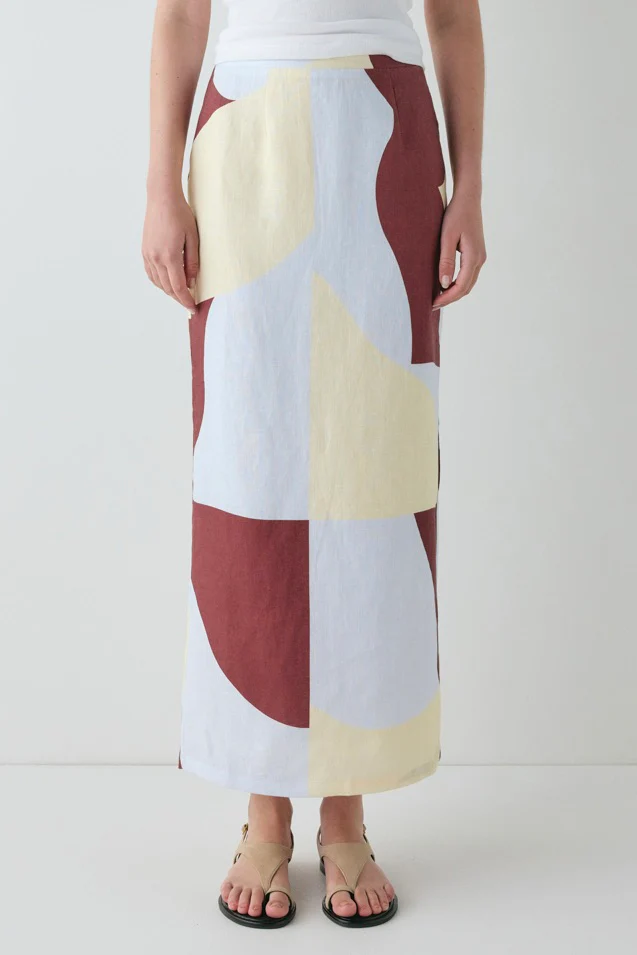 Devyn Linen Midi Skirt Muna - Image 2