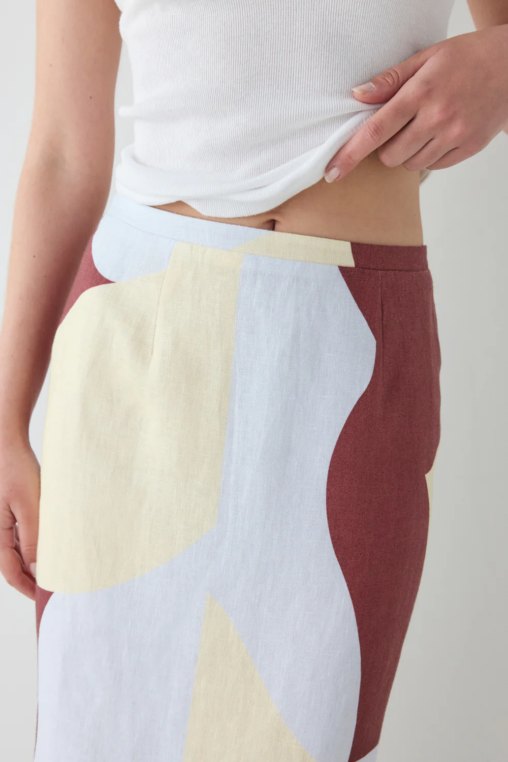 Devyn Linen Midi Skirt Muna - Image 4
