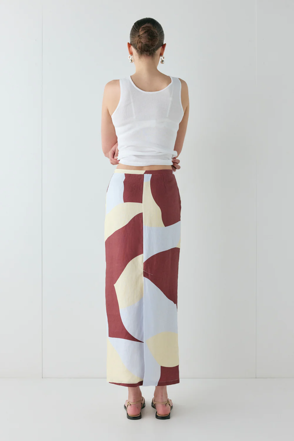 Devyn Linen Midi Skirt Muna - Image 5