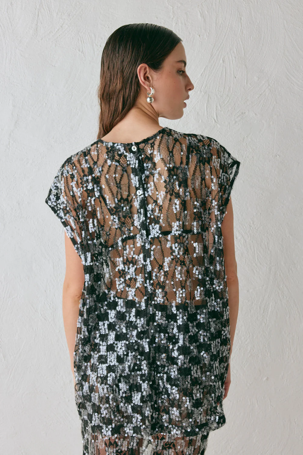 Devyn Sequin Top Black - Image 8