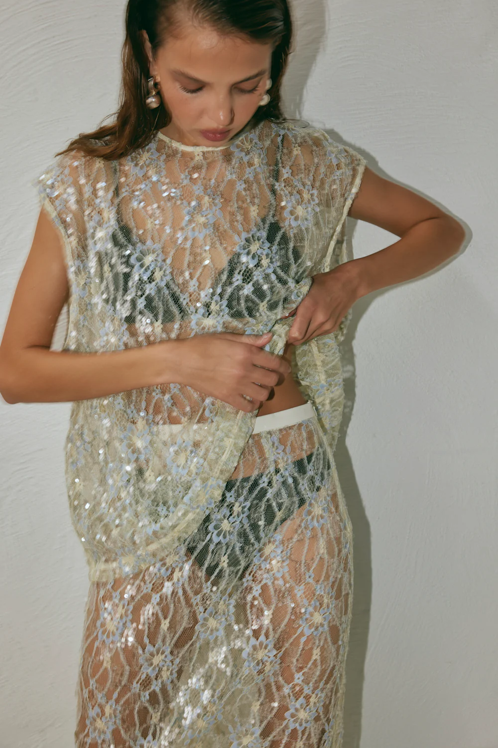 Devyn Sequin Top Lace - Image 2
