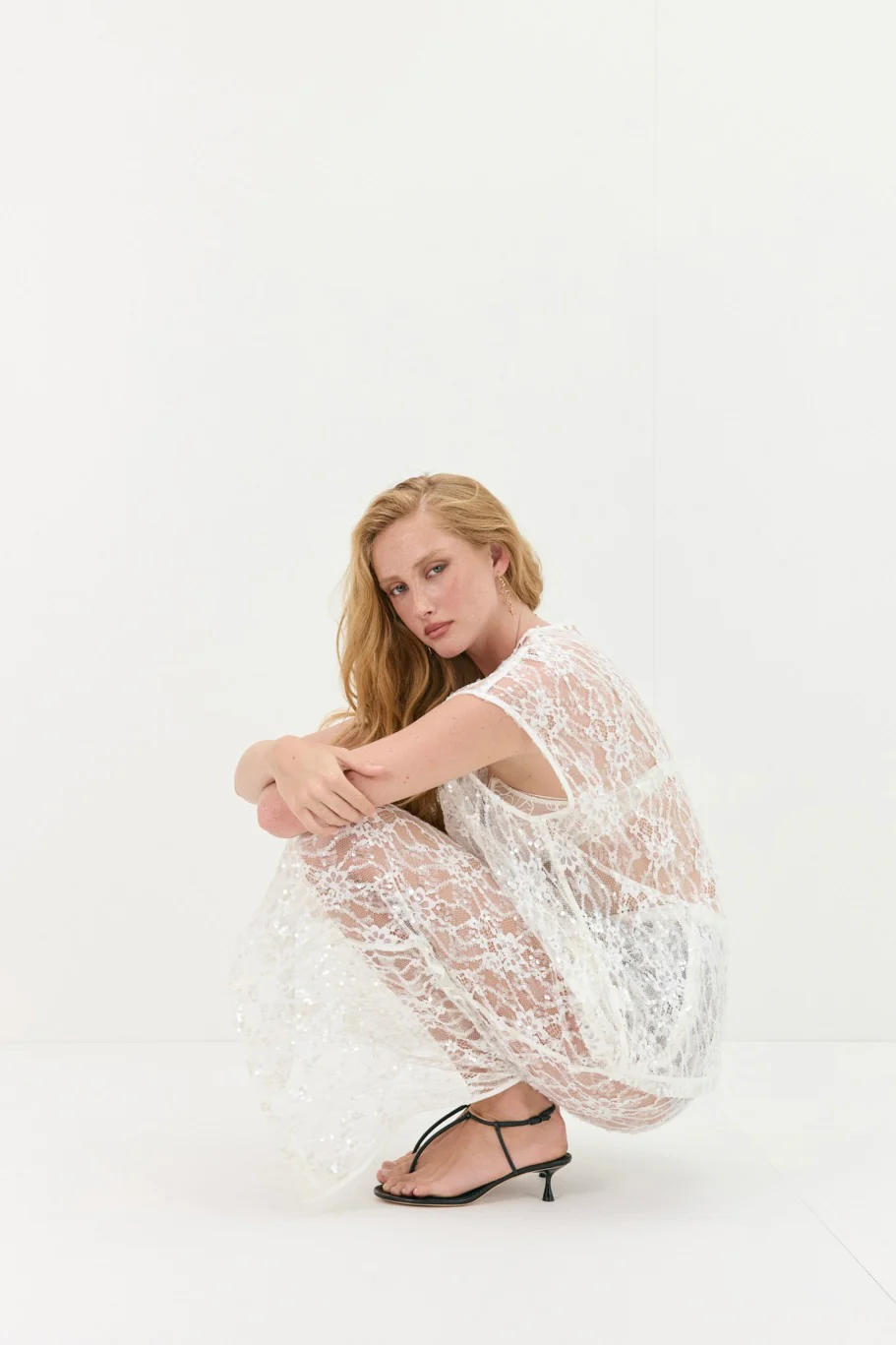 Devyn Sequin Top White - Image 5