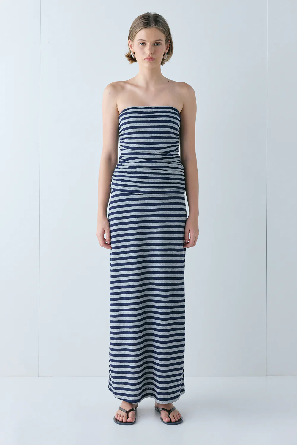 Dominique Top Navy Stripe - Image 2