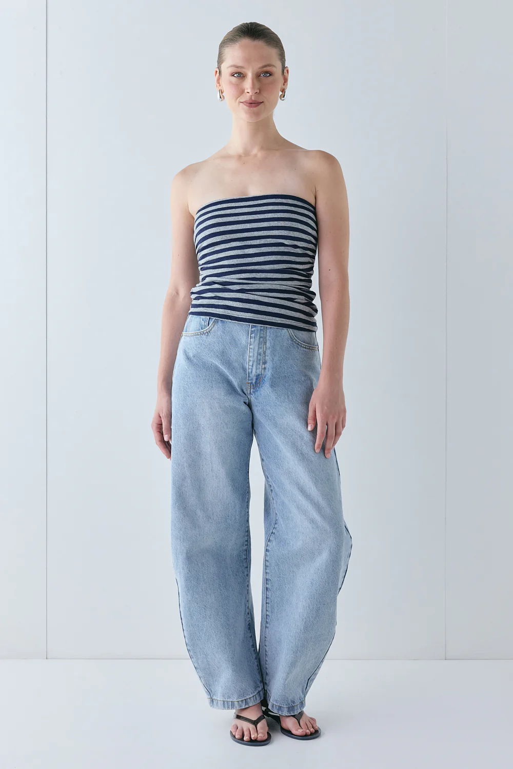 Dominique Top Navy Stripe - Image 5