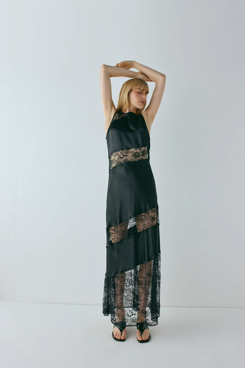 Dorit Lace Maxi Dress Black - Image 5