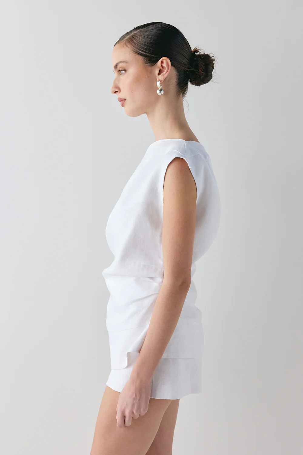 Eilish Linen Top White - Image 6