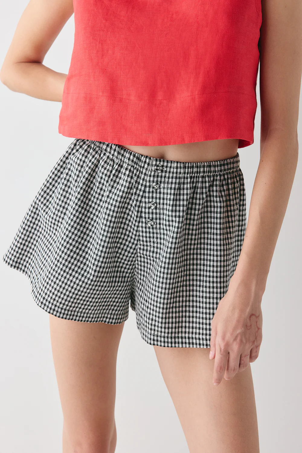 Eira Shorts Black Check - Image 2