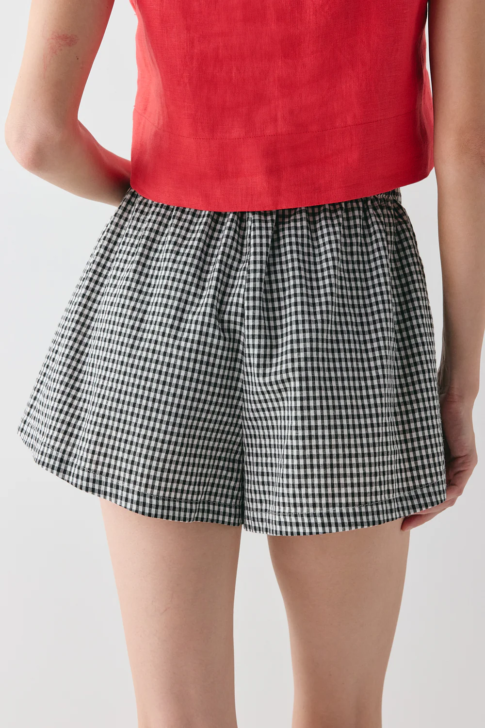 Eira Shorts Black Check - Image 8