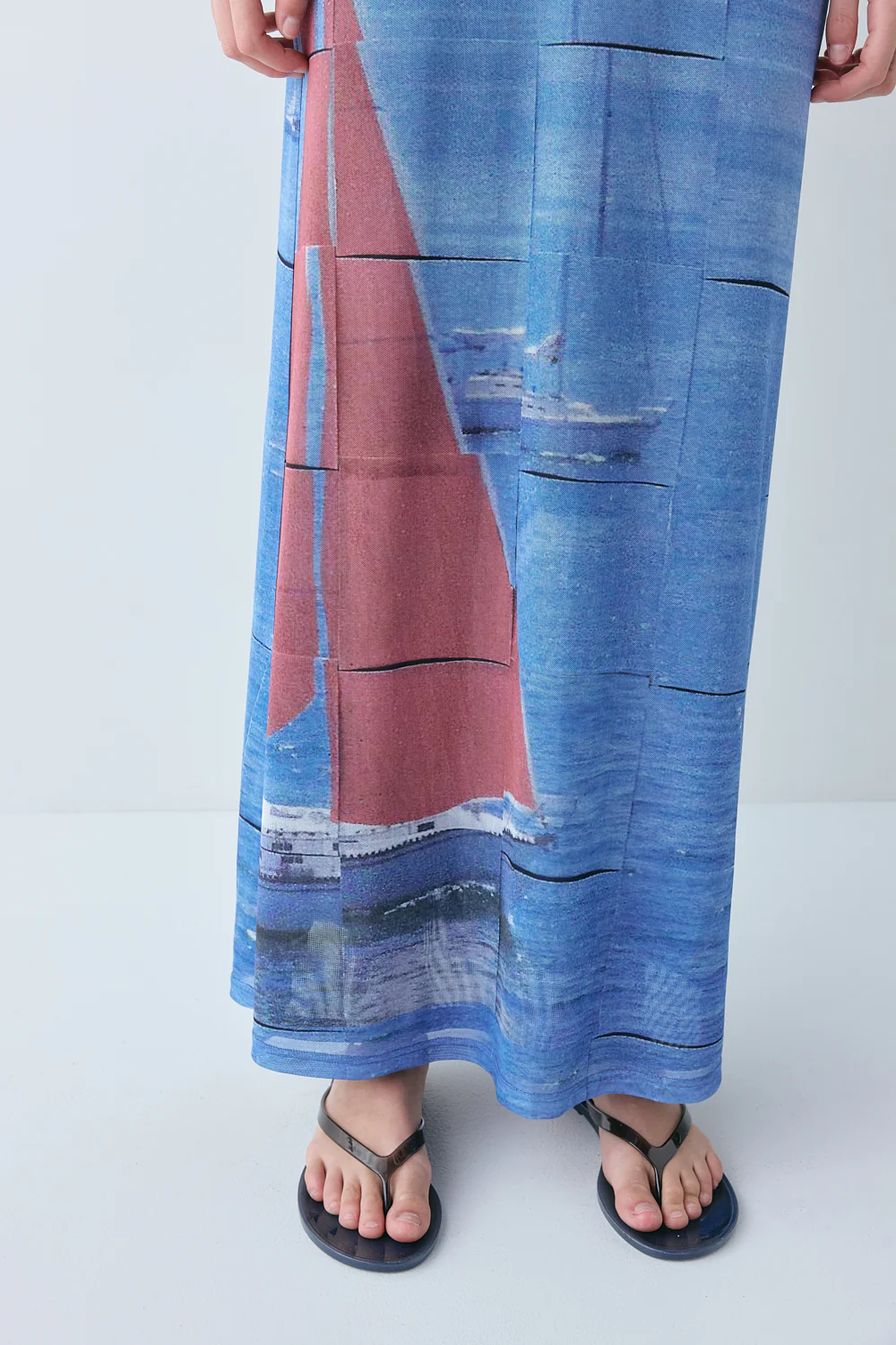 Elara Mesh Maxi Skirt Sail - Image 4