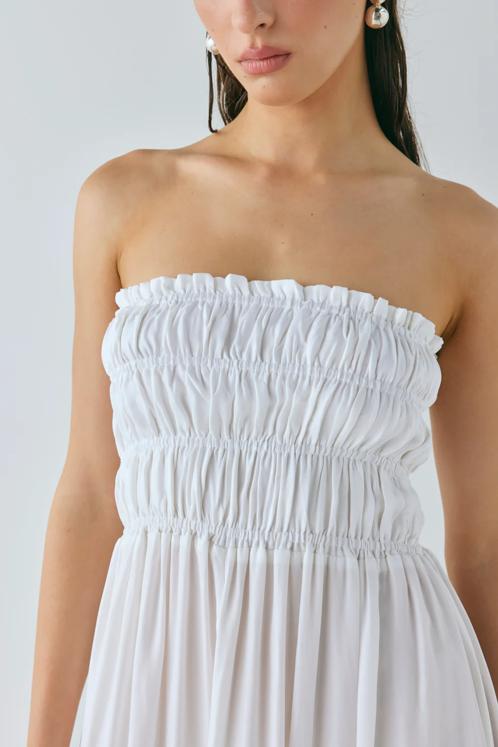 Eliana Maxi Dress White - Image 4