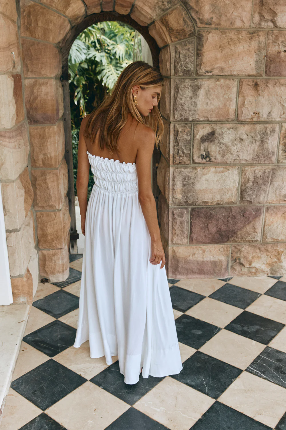 Eliana Maxi Dress White - Image 7