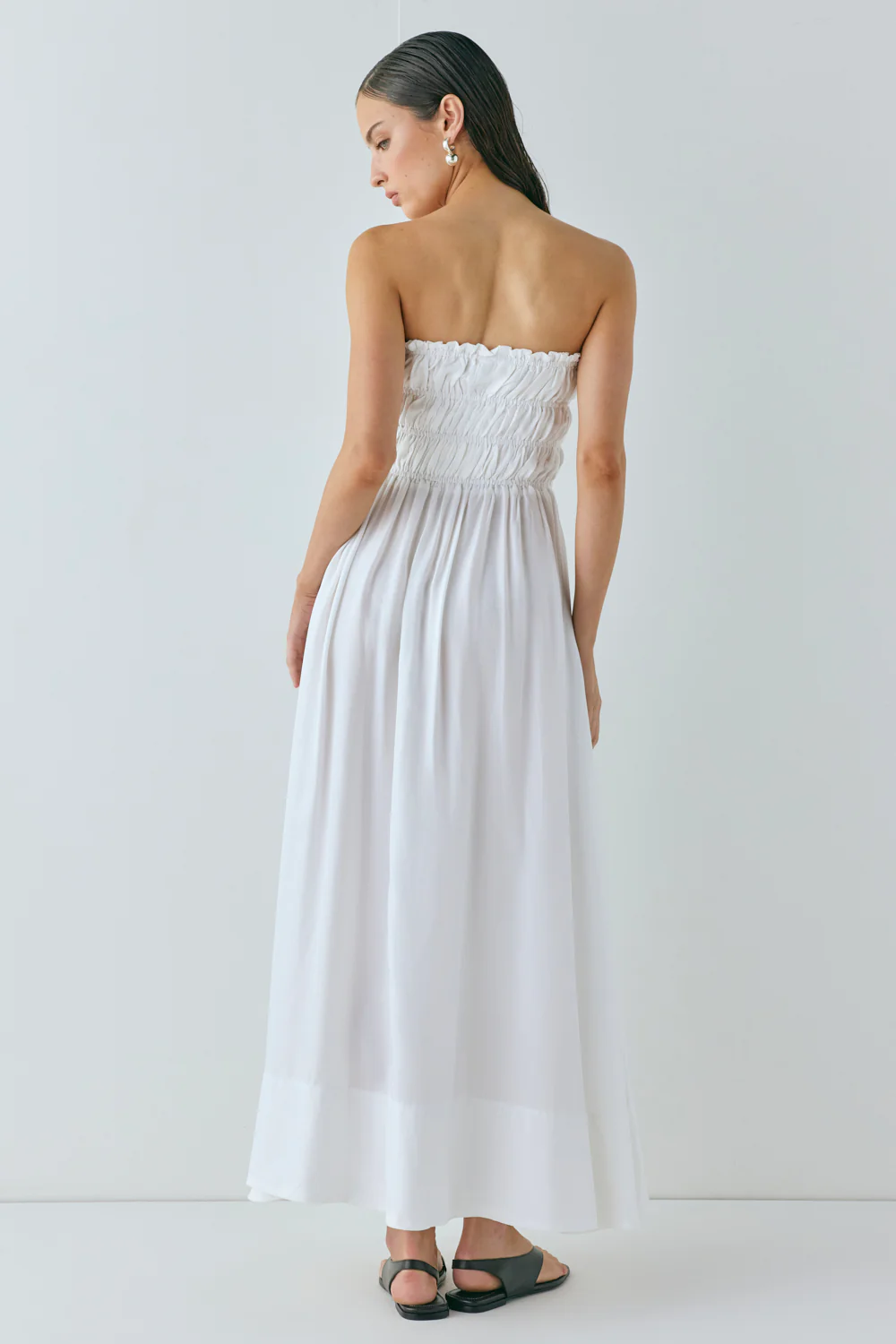 Eliana Maxi Dress White - Image 9